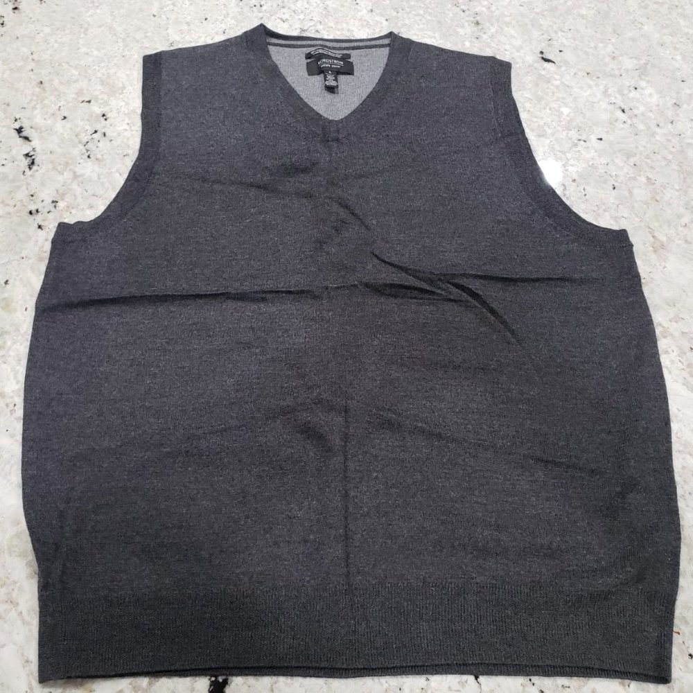 Nordstrom Men's Shop CHARCOAL Sweater Vest